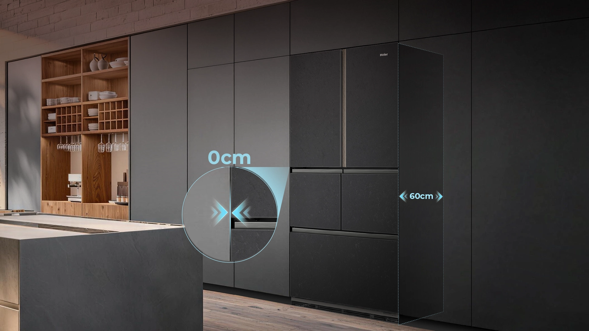 Built - in, designed to blend banner