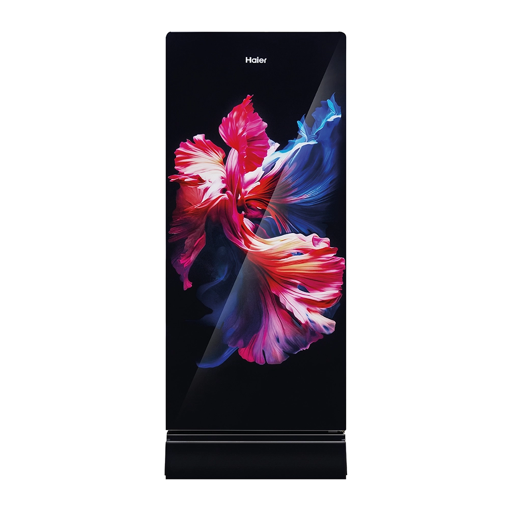 Haier 190 L 5 Star Wave Glass Single Door Refrigerator