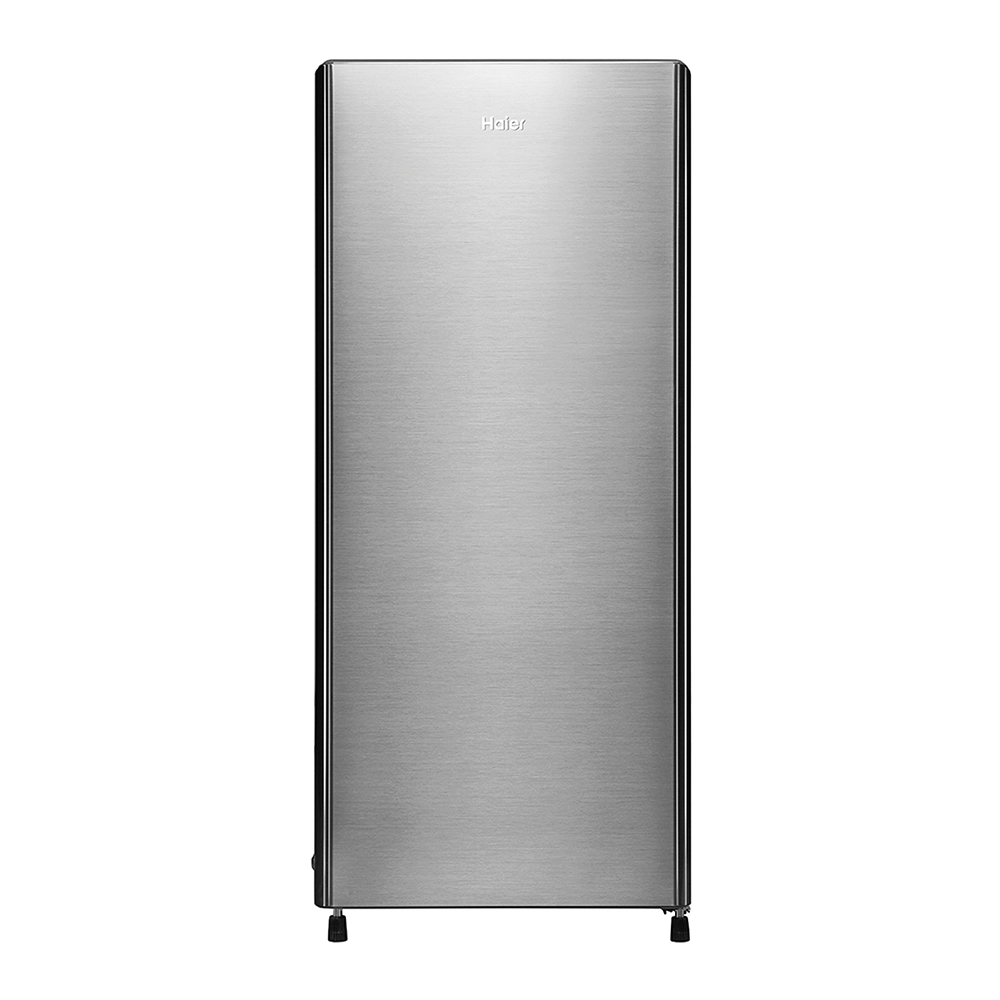 Haier 190L 3 Star BrushLine Silver Single Door Refrigerator