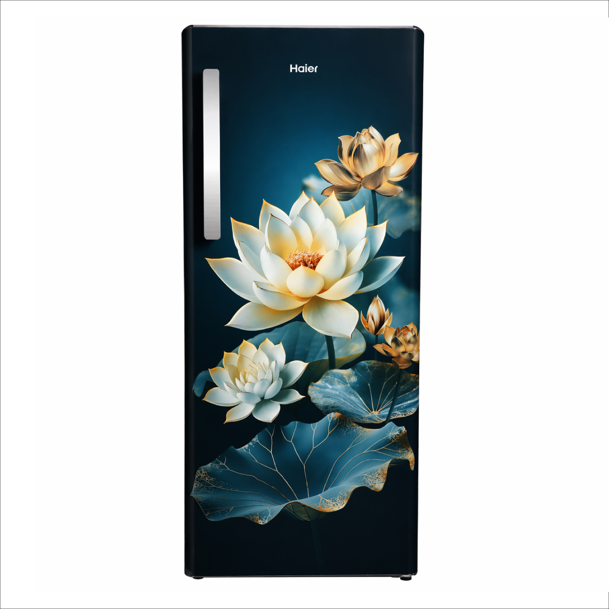 Haier 190L 3 Star Green Camellia Single Door Refrigerator