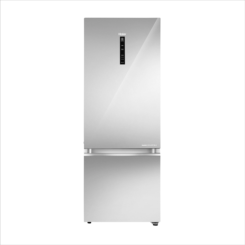 Haier 355L  2 Star  Mirror Glass Bottom Mount Refrigerator