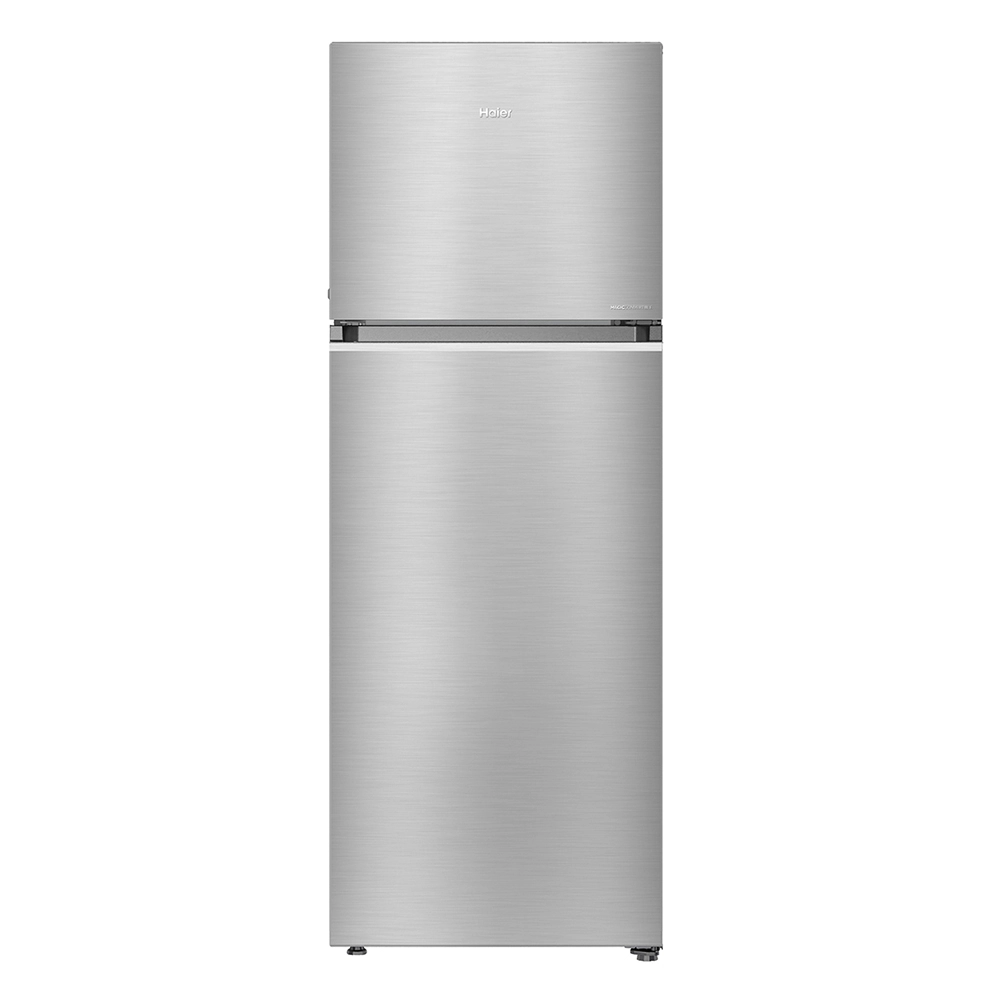 Haier 358L 2 Star Inox Steel Double Door Refrigerator