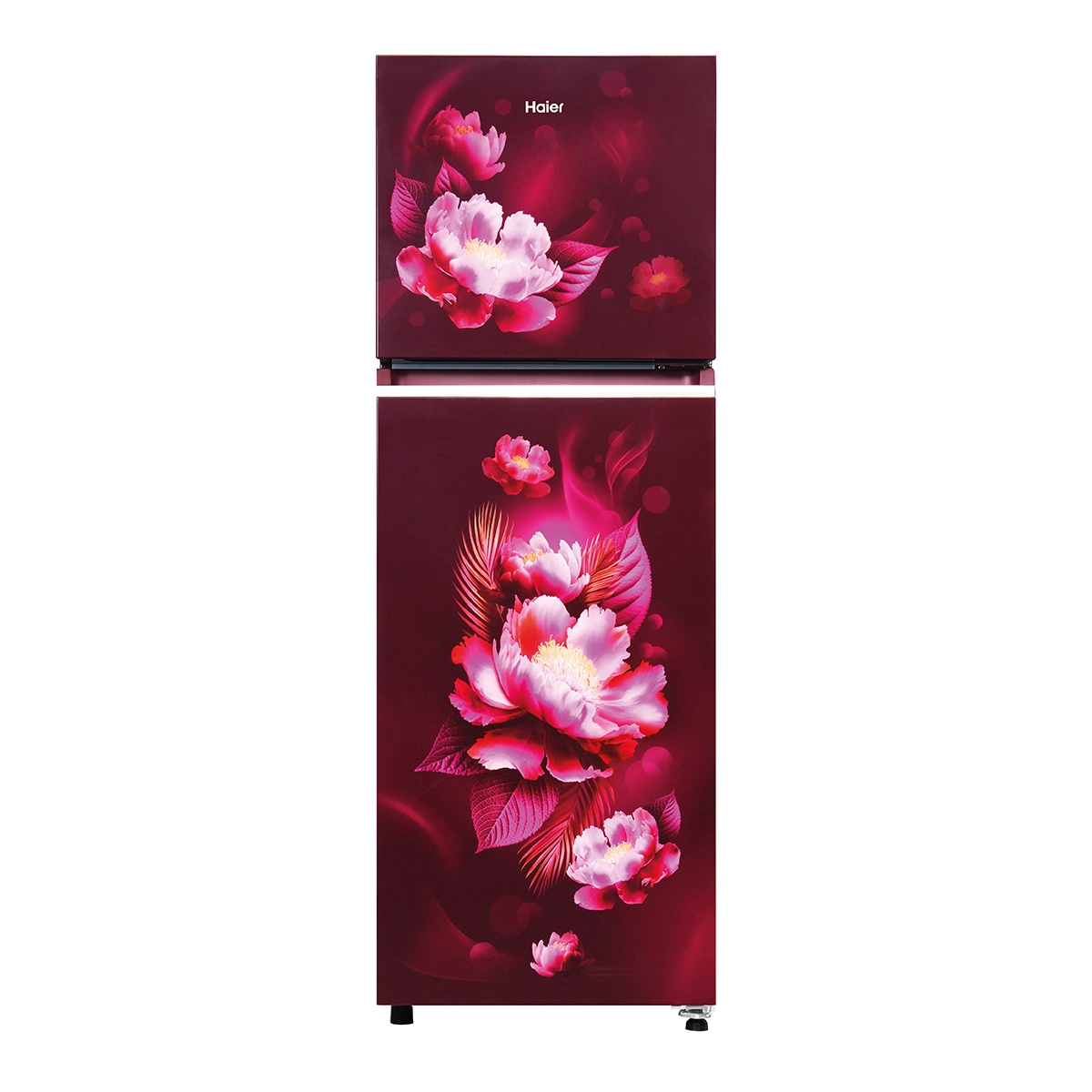 Haier 240L 2 Star Red Carnation Double DoorRefrigerator