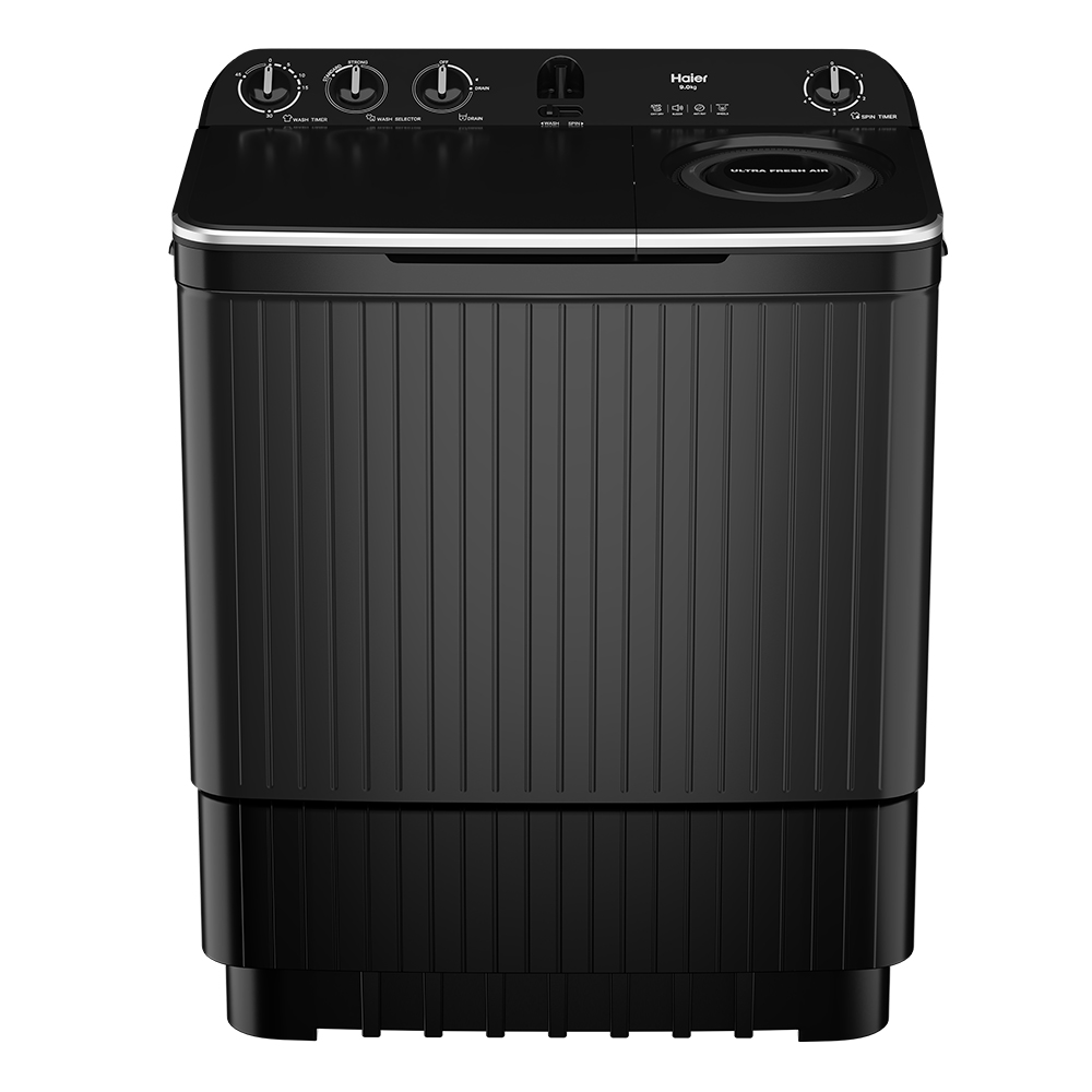 Haier Semi Automatic Washing Machine 09 KG 196BBK